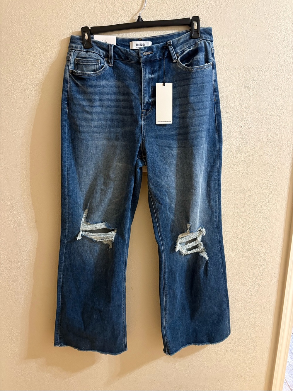 NWT Mica Denim Billie High Rise Wide Leg Womens Size 32